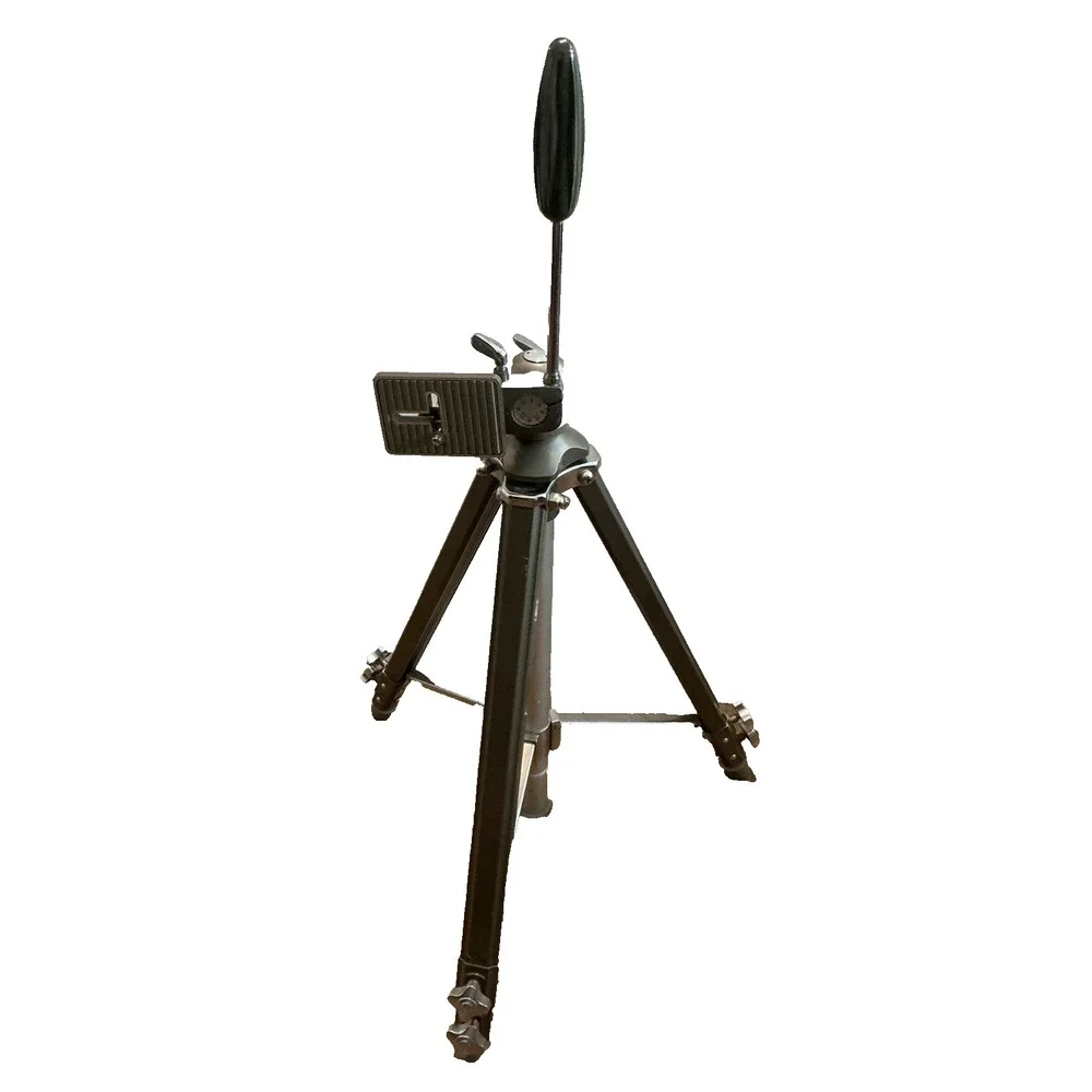 Vintage Hollywood Tripod Fully Extended Legs Cavalier Pan Tilt Friction Head